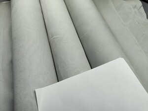 多卷青灰色 半透薄纱卷纱 底纹花 精品 真丝布料蚕丝韩国进口高定