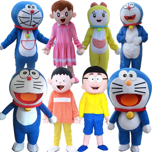 哆啦a梦行走卡通人偶服装道具叮当猫动漫人物玩偶服蓝胖子机器猫