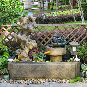 水景摆件流水中式庭院