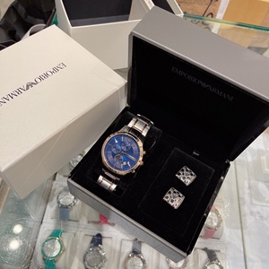 美国代购armani阿玛尼/ar80027/ar80025等石英手表套盒套装直*邮