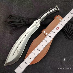 户外刀具锻打一体刀尼泊尔狗腿子刀随身防身大号加长高硬度开山刀