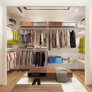 小象美美u型定制整体衣帽间步入式衣橱衣柜储物间收纳柜子家具