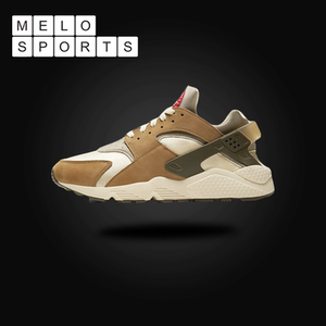 耐克nike air huarache x stussy联名沙漠棕华莱士跑鞋dd1381-200
