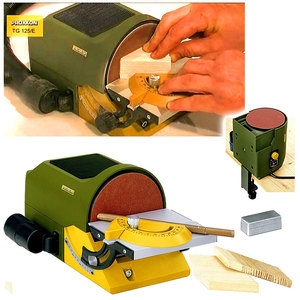 德国proxxon迷你魔微型砂光机台式研磨机木工打磨砂盘机no27060