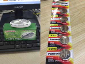 日本pulse egg放松仪器专用松下CR2032纽扣电池3V锂电池5粒装包邮