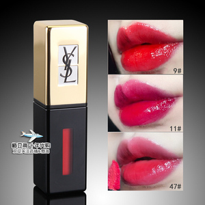 YSL/圣罗兰 缎面镜光唇釉口红6ml  持久 9#11#202#美国买回