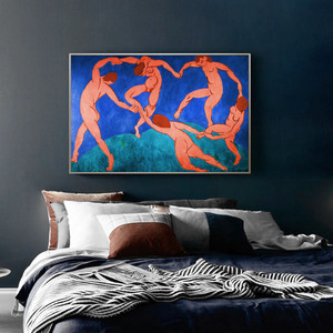 亨利马蒂斯名画音乐舞蹈野兽派抽象艺术小众装饰画客厅卧室壁画