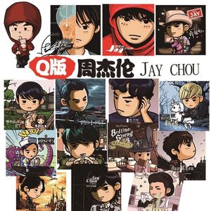 35tb8529686571淘宝q版周杰伦专辑封面贴纸可爱jay卡通电脑手机行李