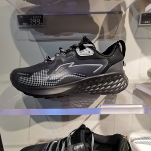 李宁增高跑步鞋防泼水减震跑步鞋男女低帮运动鞋agls011 arhr052