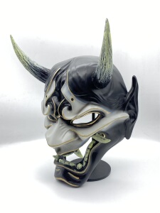 2022改版荧光般若面具cos道具表演装备挂件摆件夜光面具