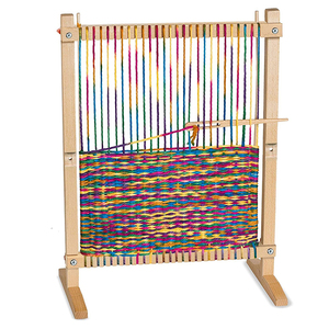 幼儿园区域编织器材料木制桌面立式体织布机儿童手工创意diy制作
