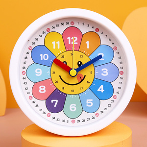 儿童小闹钟静音男孩女孩桌面起床神器闹铃学生用专用学习早教时钟