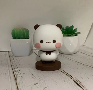 熊猫周边黄可爱杂货铺小熊猫b一二布布公仔表情国庆手办摆件