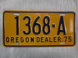 美国70年代老汽车牌照国外俄勒冈州oregon装饰收藏牧马人1368a