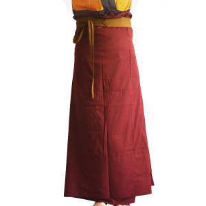 藏传佛教用品福田裙平裙进口细布喇嘛服饰藏服僧服喇嘛裤僧衣裙