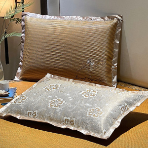 藤席枕套一对装夏季单人冰丝凉席枕头套单个竹席枕芯套内胆套枕席