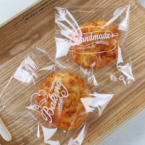 烘焙面包包装袋司康贝果面包片毛毛虫自封打包袋透明自粘式密封袋