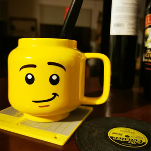 Lego乐高陶瓷杯小人仔头陶瓷杯lego可爱笑脸喝水杯儿童杯子礼品 阿里巴巴找货神器