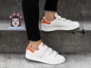 adidas三叶草stan smith史密斯魔术贴男女休闲板鞋cq2788 cq2789图片