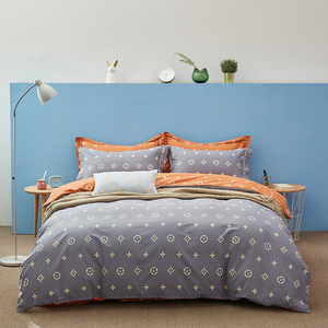 雪尼尔家纺全棉活性印花四件套1.8米双人床上用品纯棉四件套