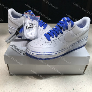 khaki24 nike air force 1 af1马克笔白蓝涂鸦空军diy cq0494-100