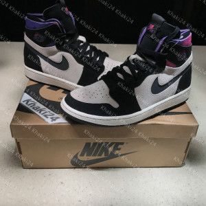 khaki24 air jordan 1 aj1 大巴黎 黑白紫psg气垫zoom db3610-105