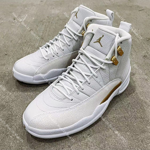 khaki24 air jordan12 aj12猫头鹰白金ovo联名限量球鞋873864-102