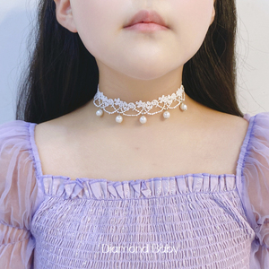 女童choker锁骨链时尚项链颈带女孩简约颈链儿童脖子饰品