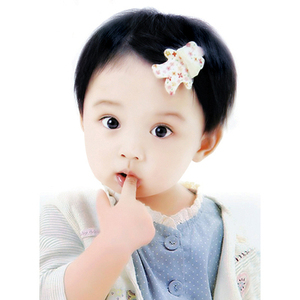 可爱男女宝宝海报大眼睛长睫毛娃娃画报孕妇胎教婴儿海报墙贴画报