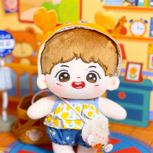 新款原创20cm王一博棉花娃娃耶啵人形玩偶明星毛绒玩具周边应援娃