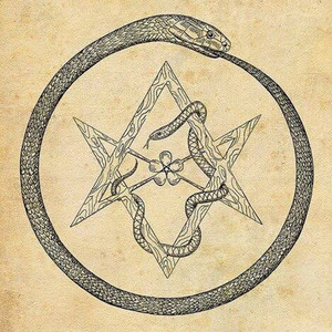 莲鱼山 人気ブド神秘生命之符衔尾蛇 密术六芒星 925纯银吊坠经典