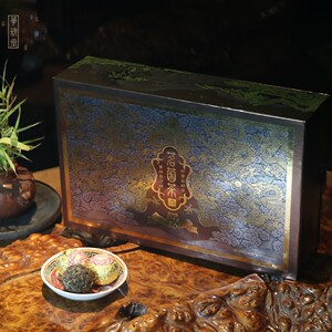 华颖堂茗菌茶总代理中国第八大茶益生菌大不同九龙戏珠武夷山岩茶