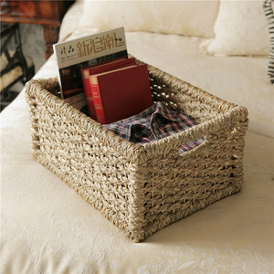 东北乌拉草编织收纳筐储物篮子