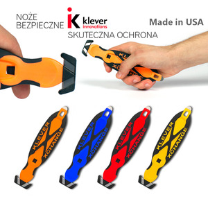 Klever x-change安全刀具塑料薄膜刀包裹缠绕膜安全刀薄膜裁切刀
