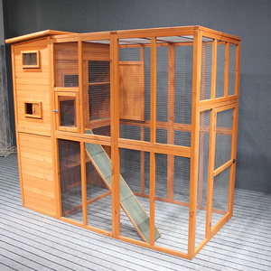 室外猫柜猫窝户外实木防雨猫窝鸟笼鸡窝木质龙猫柜楼顶阳台鸽子笼