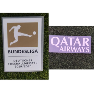 2020德甲卫冕臂章qatar赞助热转印印号