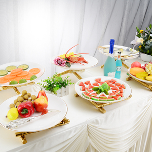 ktv专用果盘酒吧会所水果盘架欧式 创意冷餐茶歇摆台蛋糕水果托盘