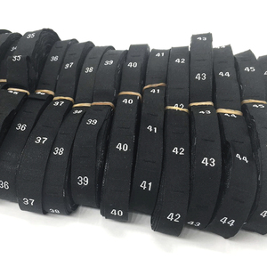 尺码唛布标织带标签辅料衣服尺码标男女士小数字织标黑24到46现货