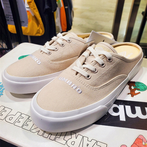 韩国代购Umbro茵宝FERRY新款经典logo低帮女帆布鞋一脚蹬半托板鞋