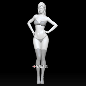 美女女性stl三维maya圆雕c4d人体二次元zb手办犀牛内衣3d打印模型
