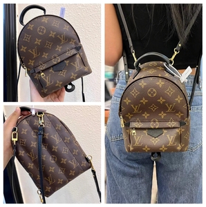 lv/路易威登女包 经典老花迷你mini双肩包单肩斜跨包小书包m44873