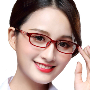 防蓝光老花镜女时尚超轻舒适显年轻优雅品老光眼镜75/200/300度50