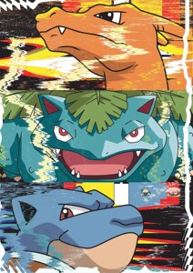 [代购]buffalo 拼图 500片 口袋妖怪神奇宝贝 喷火龙水箭龟妙蛙花