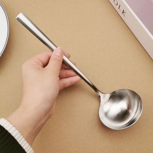 厚料 精美18/10不锈钢分汤勺粥勺大汤勺 汤锅盛汤勺子磨砂