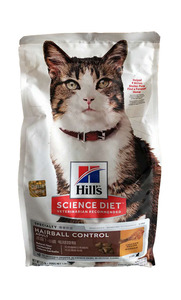 Hills希尔斯希尔思成猫粮去毛球配方化毛猫粮2kg泌尿去毛球7磅
