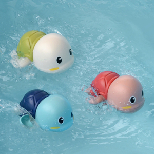 婴儿小海豚玩具小黄鸭戏水儿童宝宝洗澡花洒游泳浴室抖音沐浴乌龟