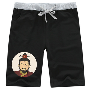 三国演义关羽张飞曹操诸葛刘备兄弟宿舍运动短裤男夏直筒休闲宽松