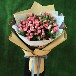 蔷薇花束花店送花上门同城鲜花速递北京上海广州成都