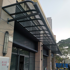 采光户外铝合金雨棚庭院遮阳篷阳台家用晾衣棚别墅门口雨搭阳光房