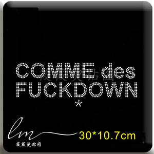 英文字母烫图贴 水钻diy服装辅料t恤烫钻烫图图案成品烫钻烫图